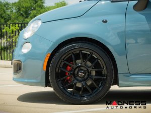 FIAT 500 Custom Wheels - 9esse - Fondmetal - Matte Black - 17" 